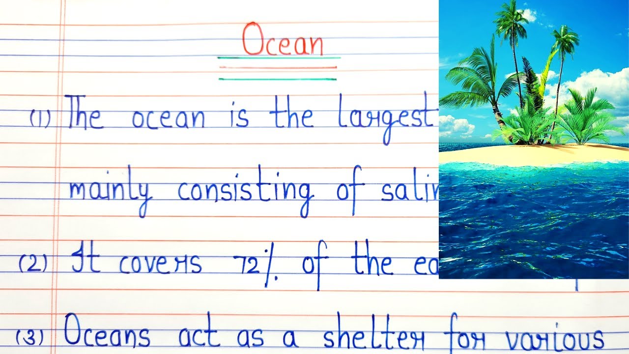 essay on ocean for class 6