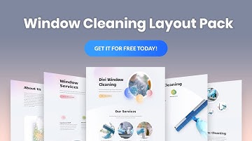 Get a FREE Window Cleaning Layout Pack for Divi