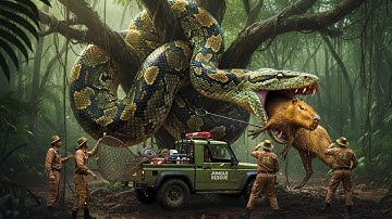 Heroic Animal Rescue: Man Saves Capybara From Giant Python Attack