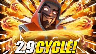 THIS IS NOT FAIR!! NEW 2.9 WIZARD CYCLE DECK IN CLASH ROYALE!!