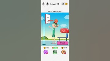 #Shorts Brain Dom Game Challenge 2022 | level 118 | Help him score