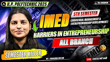 Lec 3 Entrepreneurship IMED | Polytechnic 5th Semester | BTEUP 2025 #astechnic #polytechnic