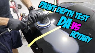Paint Depth test DA vs Rotary Polisher
