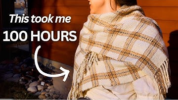 I Hand-wove a Shawl Inspired by 2000-Year-Old Techniques 🐑 From Sheep to Shawl
