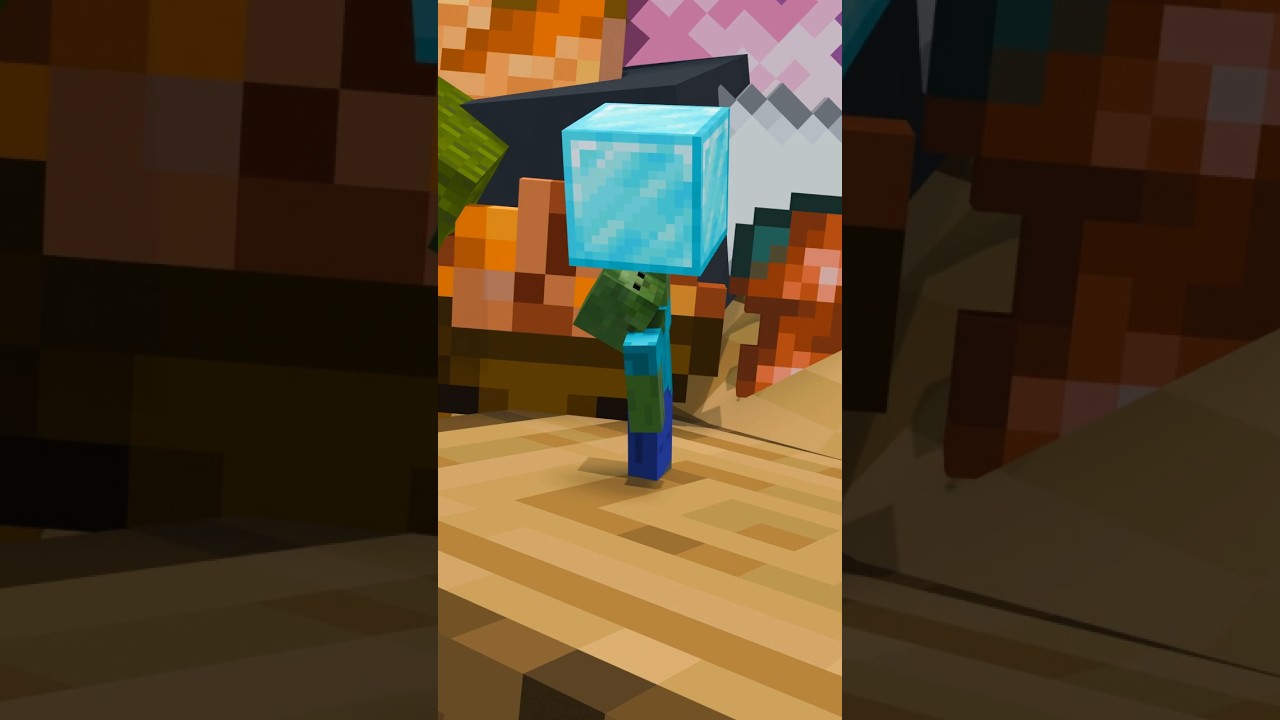The secret job of zombies #minecraft