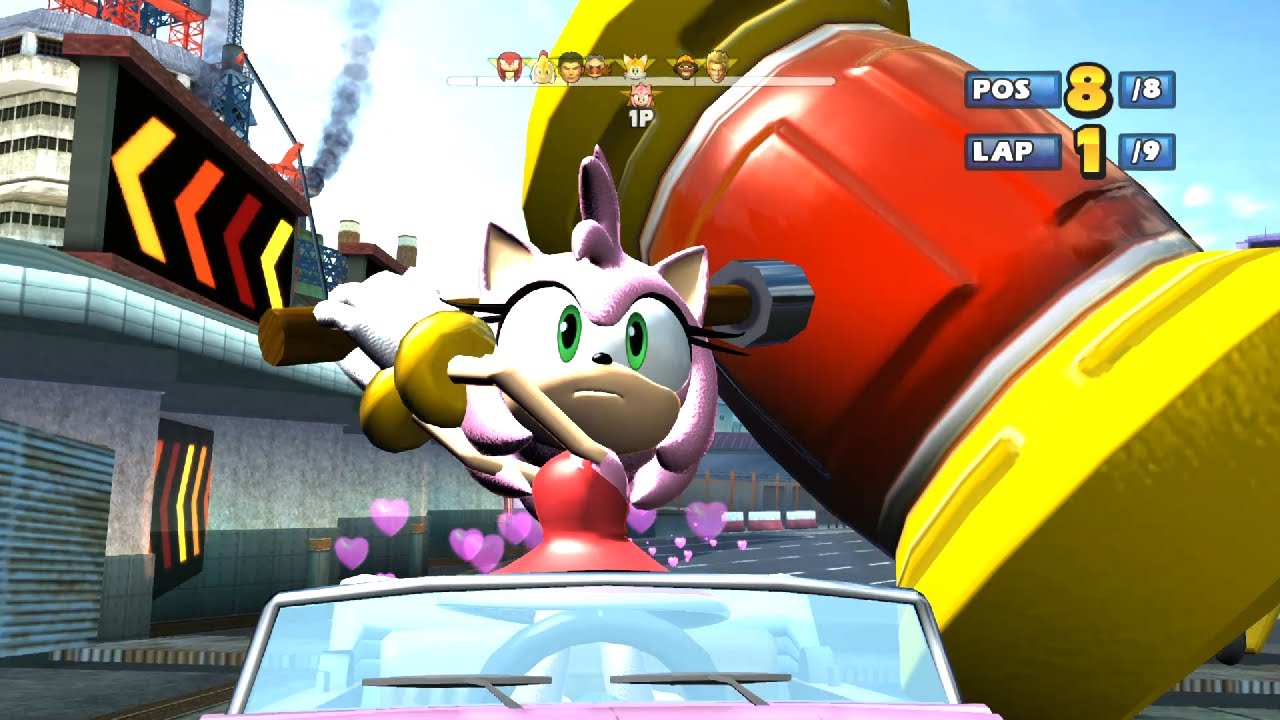 AMY Shibuya Downtown 9 Laps Expert (Request - 2 laps Down) Sonic & Sega All-Stars Racing -PC