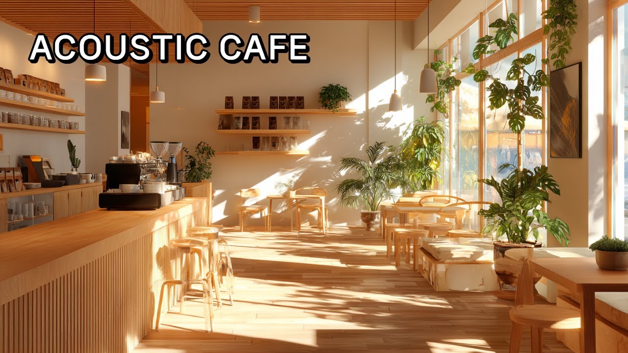Peaceful Acoustic Café — Calming Instrumental Music for Work & Relaxation✅🎵