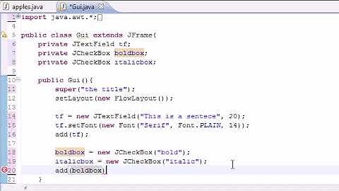 Java Programming Tutorial   64   JCheckBox
