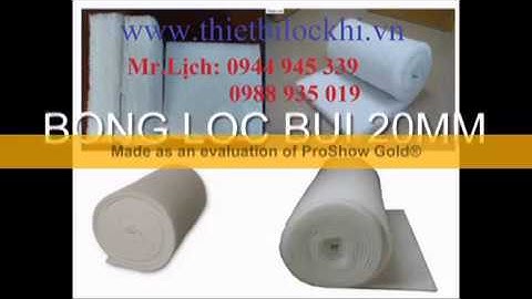 Bông lọc bụi G2, bông lọc bụi G4, bông lọc bụi 20mm, bông lọc bụi 10mm