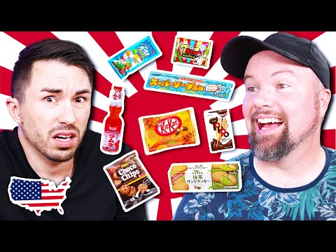 Americans Try Strange Japanese Candy - Taste Test!