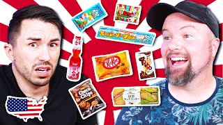 Americans Try Strange Japanese Candy - Taste Test!