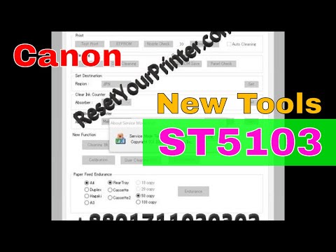 Canon Service Tool V5103, Canon Service Mode Tool Version 5.103 (With Proof),