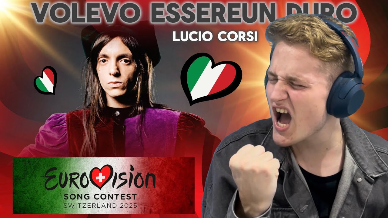 🇮🇹 Lucio Corsi - Volevo essere un duro REACTION | Eurovision 2025 Italy - National Final WINNER