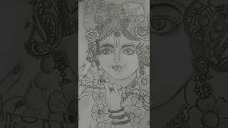 Lord Krishna Drawing By Suparna