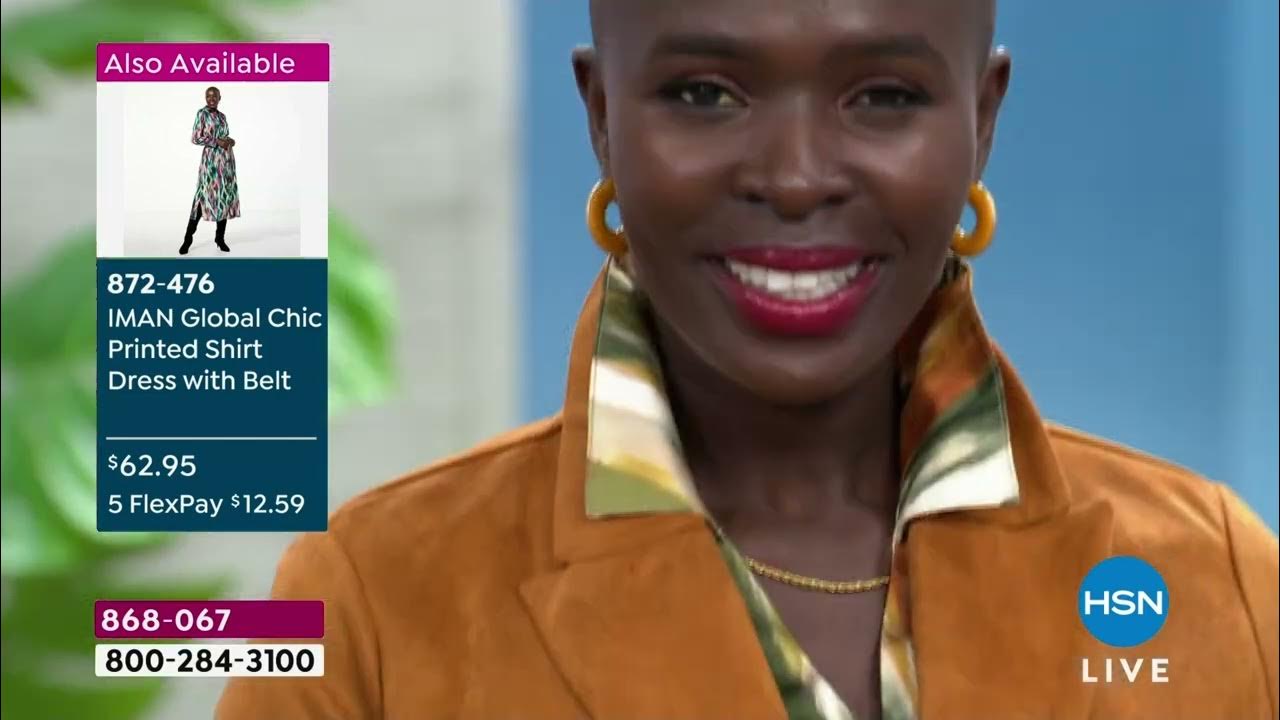 HSN IMAN Global Chic Fashions 08.10.2024 10 PM YouTube