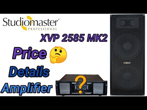 Studio Master XVP 2585 MK2 🙀 || Price || Amplifier || Box Details