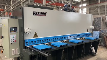 KRRASS Master Hydraulic Guillotine Shear RAS-8x3200mm with E21S System - Pneumatic support