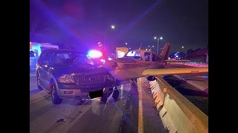 Moment Plane Crashes Into SUV During Emergency Landing On The Highway