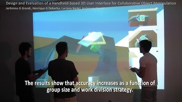 Design and Evaluation of a Handheld-based 3D User Interface for Collaborative Object Manipulation