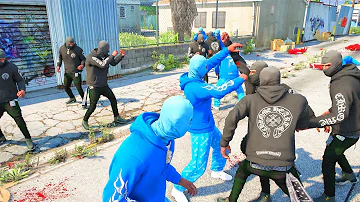 gta 5 gameplay 4Ktrey vs Bloods and Crips - GTA 5 Online  - Who will win?