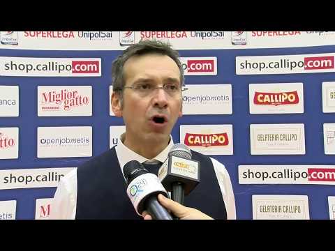 Tonno Callipo vs Lube Civitanova 1-3 int Coach Tubertini