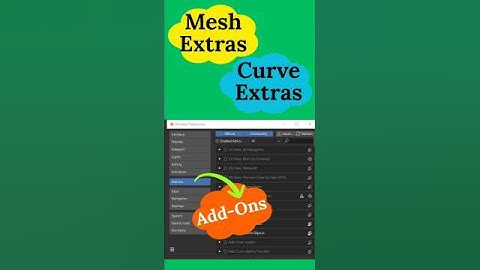 Enable Hidden Add-Ons in Blender | Mesh & Curve Extras #blendershortcuts #blendertutorial
