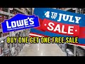 Lowe&#39;s Fourth of July Sale 2023 - Buy One Get One Free Sale during the Independence Day Sale