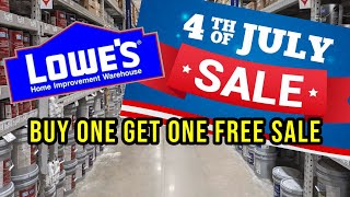 Lowe&#39;s Fourth of July Sale 2023 - Buy One Get One Free Sale during the Independence Day Sale