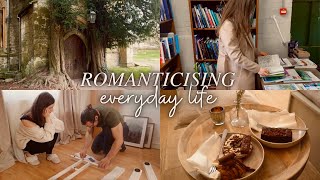 Romanticising everyday life | Slow living in English Countryside, New Desk Set Up, Home cooking vlog