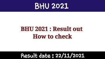BHU 2021 : Result out | ऐसे देखो अपना रिजल्ट | Agri Master