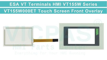 ESA VT155W VT155W000ET Touch Panel Front Overlay