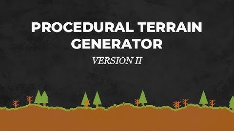 Procedural 2D Terrain Generation in Processing: Version 2