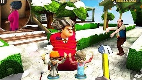 Scary Teacher 3D Scary Stranger 3D Update( Mod menu) - Troll miss T every day, gameplay android/ ios