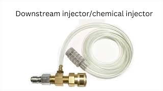 How to use downstream/chemical injector for pressure washing