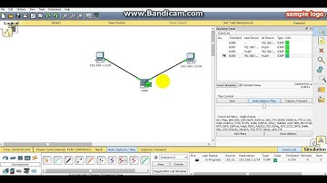 การใช้งาน Hubs ด้วยโปรแกรม Cisco Packet Tracer Student