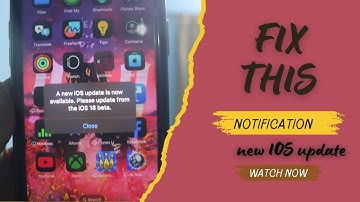 How to turn off a new update is available on iphone notification popping up how to fix it iOS 18