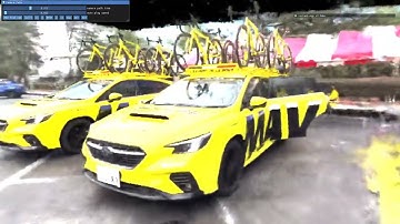 NVIDIA instant NeRF Test [Japan Cycle League (JCL) Mavic Car]