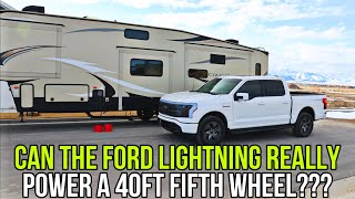 Ford States The Ford Lightning Can Power A Campsite, Let’s See If It Can Power My Fifth Wheel!