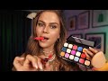 Asmr fast makeup application before partying personal attention