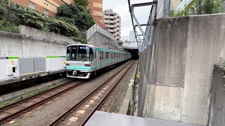 東急電鉄 目黒線 不動前駅（東京メトロ 南北線 9000系）