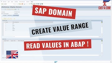 Create Domain with Value Range - Read Values ​​with ABAP [english]