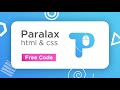 How to Make a Simple Parallax Website using HTML & CSS | Parallax Scrolling Effect Tutorial
