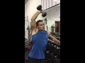 Over head, single arm rack press