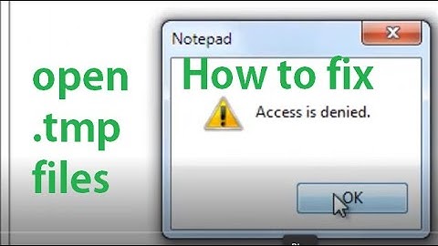 How to fix "Access is denied" error notepad | open inetpub temp appPools .tmp file windows 7/ 10/ 11