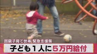 子ども１人に５万円給付 困窮子育て世帯 緊急支援対策（2021年3月16日）