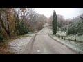 First snow 🌨️ of the year 2025 || colpalombo || Umbria