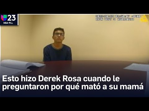 Esta es la confesión completa de Derek Rosa: esto hizo cuando le preguntaron por qué mató a su mamá