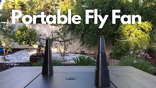 Fly Fans for Table | Portable Food Fly Fan | Automatic Fly Repellent Fans with Soft Blades  (2 Pack) screenshot 5