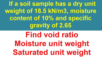 Soil mechanics || Problem solved