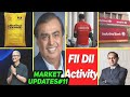 STOCK MARKET UPDATES#11ULTRATECH🔥, RELIANCE😎,INDUSIND Scam😲, SEBI |FII & DII📊,